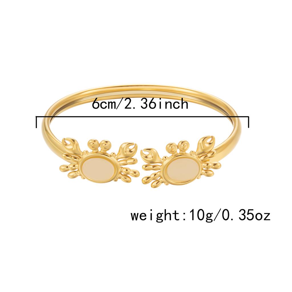 Women's Dainty Spiral Stainless Steel Cuff Bracelets Multilayer Shell Starfish Open Bangle Summer Beach Jewelry Gift
