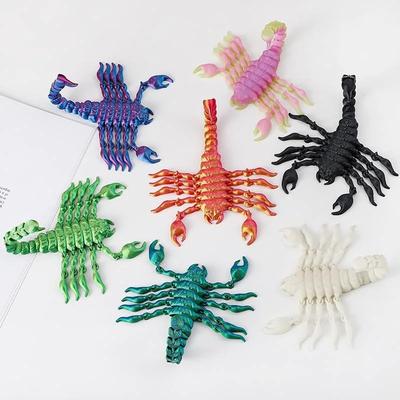 3D-Druck Skorpion Simulation Tier Modell Spielzeug Gelenkig Beweglicher Skorpion Ornament Kinderspielzeug Geschenk Aquarium Landschaftsbau Handwerk