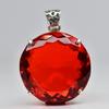 Laborgezüchteter Roter Rubin 149 Karat Rundschliff Zertifizierte Edelsteine 925 Sterlingsilber Anhänger MY.PD-86-NS