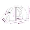 VidaXL Greenhouse with Green Steel Frame 6 M² 3x2x2 M, Polytunnel, Cold Frame, Tomato Greenhouse, Garden Greenhouse, 364077