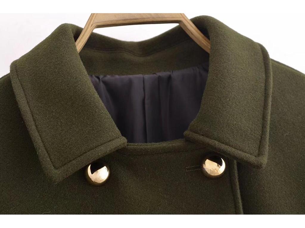 2024 Women's Double-Breasted Winter Coat - European & American Fashion Style