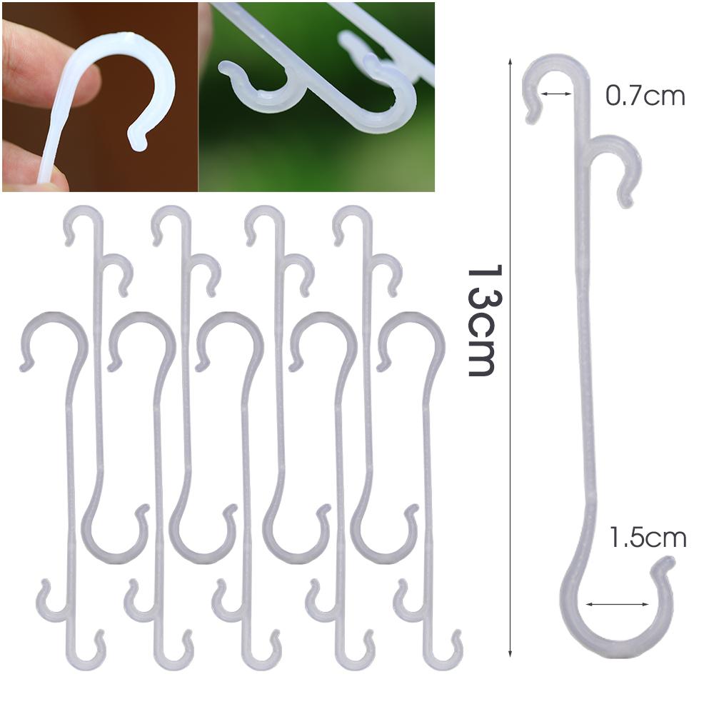 J Shaped Fruit Cherry Tomato Ear Hook Vegetable Plant Support Vines Fastener Clips Trellis Fixed Buckle Hook Garden Accesorries