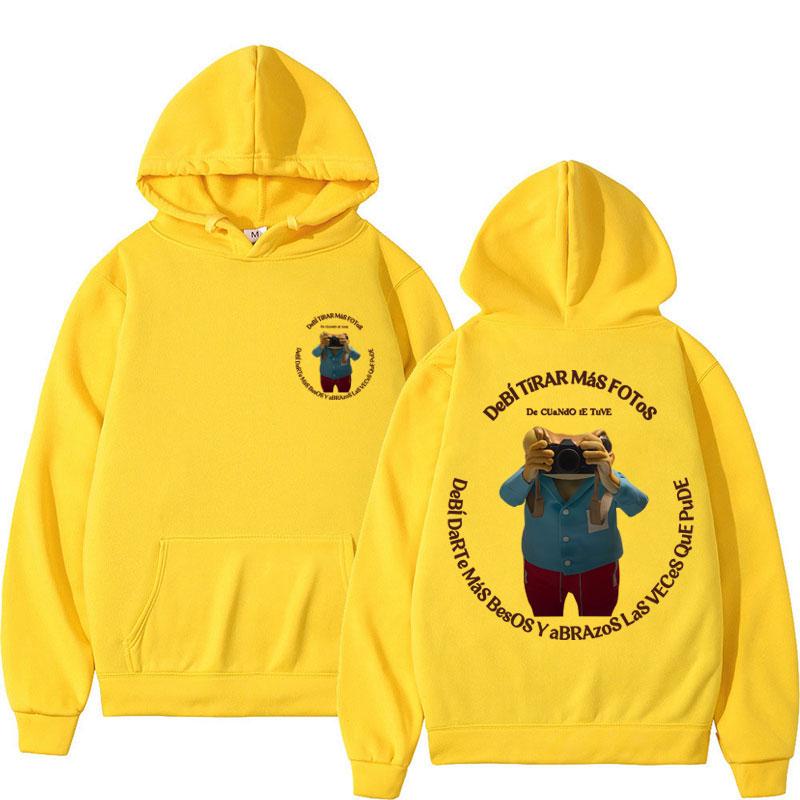Bad Bunny Debi Tirar Mas Fotos DTMF Hoodies Men Women Fashion Hip Hop Sweatshirt Fleece Oversized Casual Sportwear