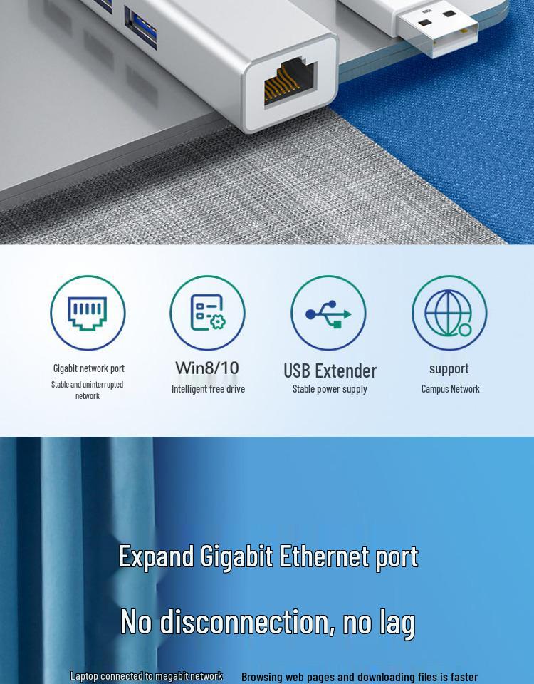 Type-C to Gigabit Ethernet USB Adapter