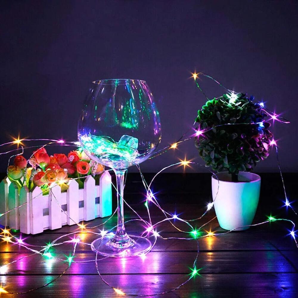 Solar Power Wine Bottle Lights LED Waterproof String Light Outdoor Fairy Garland Lights Christmas Wedding Bar Hotel Decoration