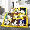 1Pc Butter Pop Culture Artwork Blanket Soft Throw Blanket For Home Bedroom Bed Sofa Travel Office Solid Christmas Blanket