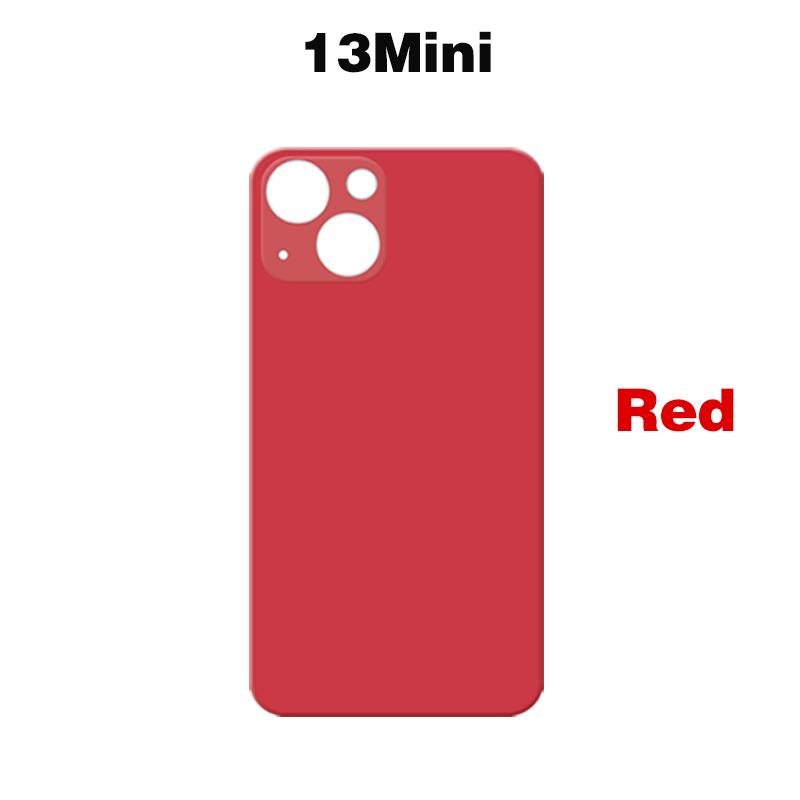 For iPhone 13 Mini Pro Max Big Camera Hole Phone Back Glass Battery Cover Rear Glass Panel Housing Chassis Add 3M Adhesive