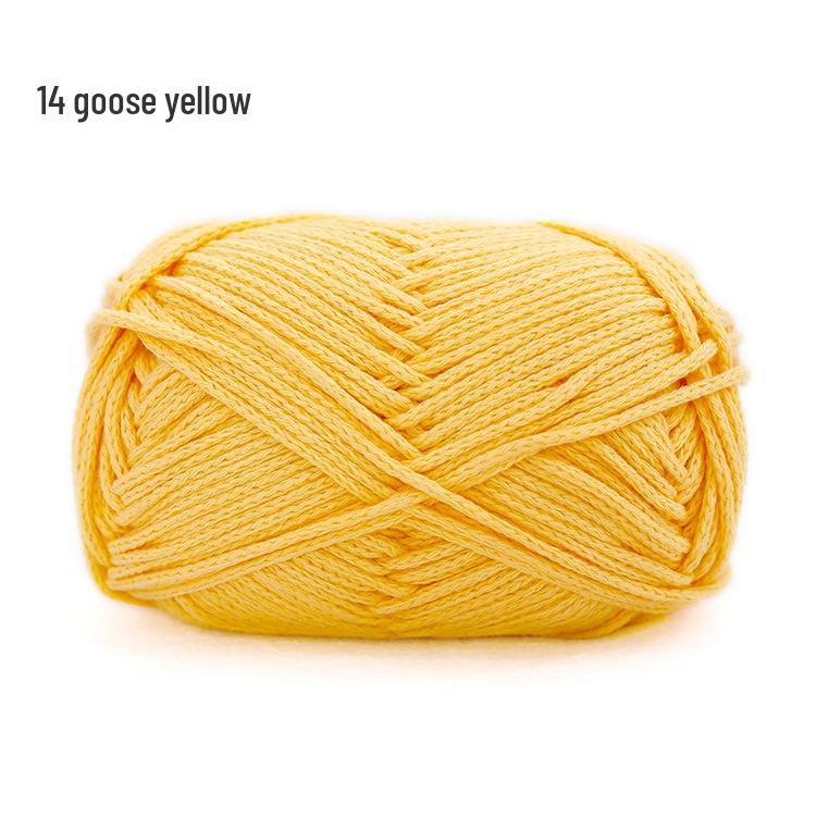 Xue Feier Suxin 2mm Round Hollow Pure Cotton Crochet Yarn for DIY Knitting