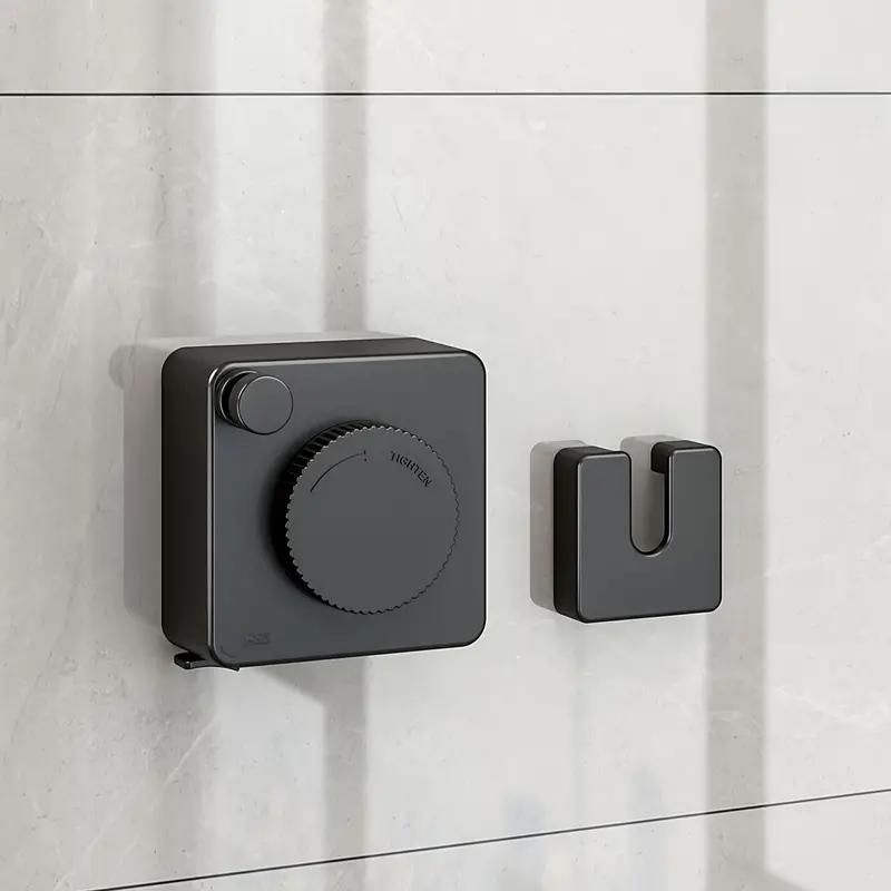 

Выдвижная бельевая веревка для одежды в помещении и на улице, настенная вешалка для сушки одежды на балконе, в ванной, невидимая бельевая веревка из проволоки 1PCS чёрный