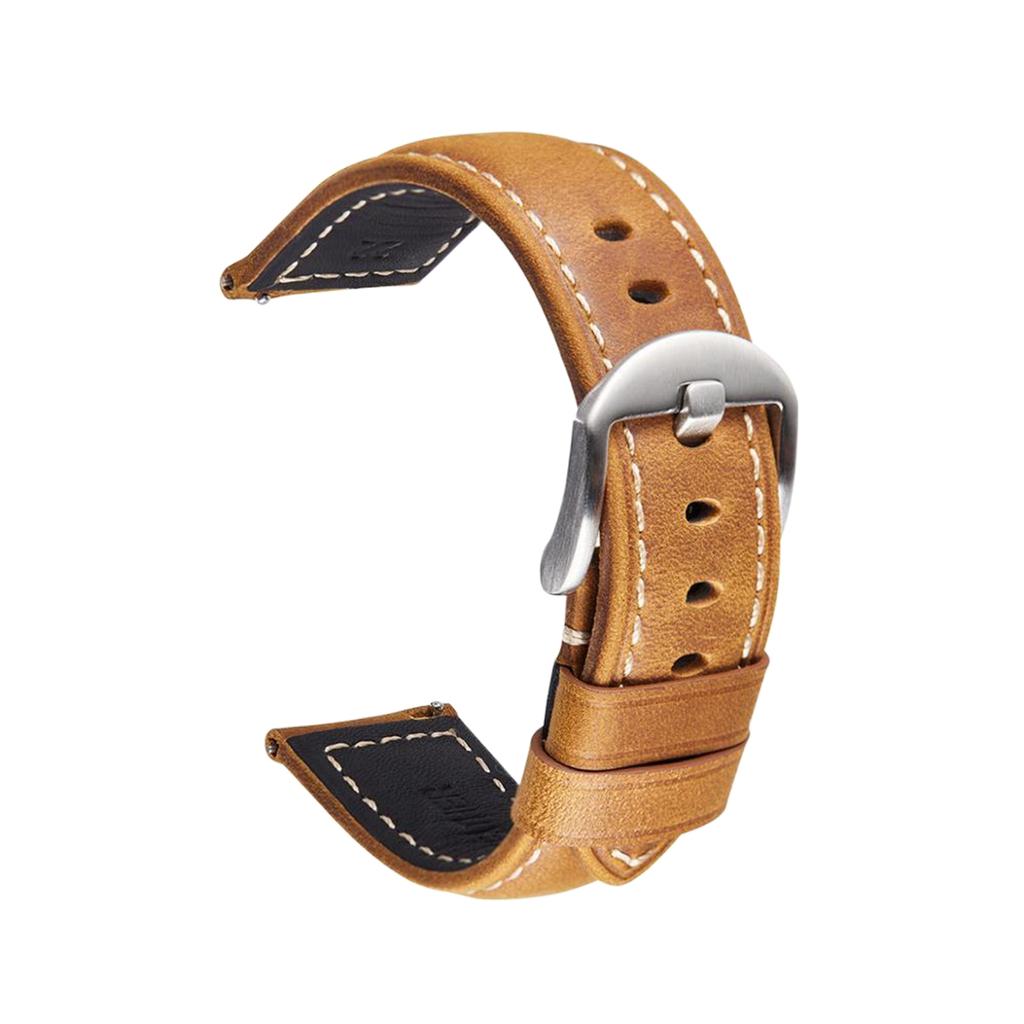 Buy Watch Strap Leather Brown Watch Band 20mm 22mm Handmade Belt Strap at affordable prices