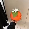Creative Orange Shape Women Shoulder Bags Designer Chains Messenger Bag Funny Ladies Crossbody Bag Female Chic Small Purses
