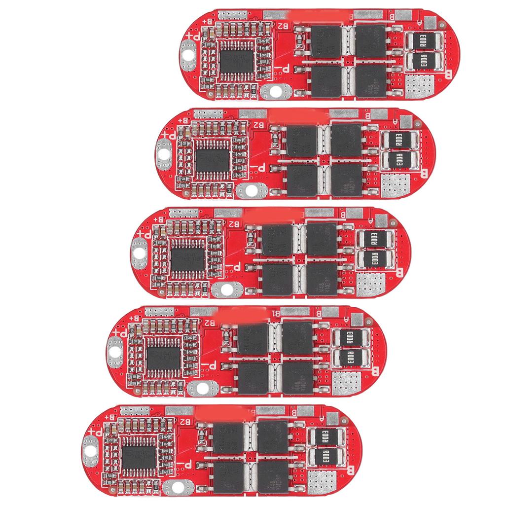 5Pcs Lithium Battery Protection Board Charge Discharge Module 1‑5S 3.7V 20A for Ternary Cell