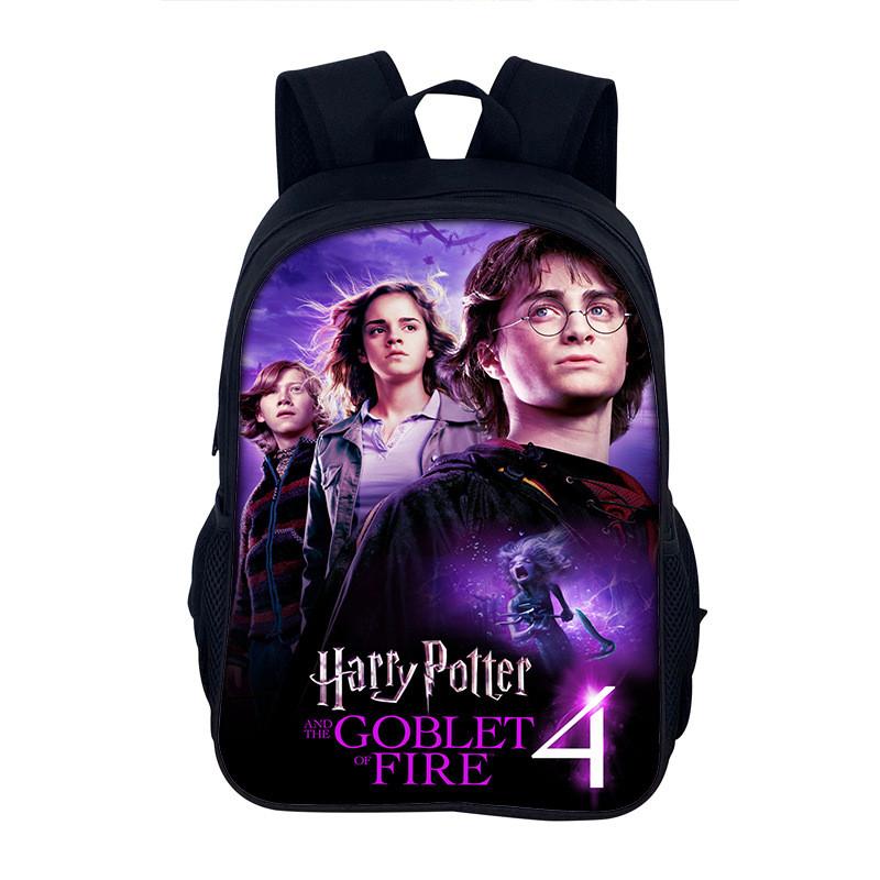 Harry Potter Student Backpack Nylon School Bag With Padded Laptop Compartment For Boys And Girls