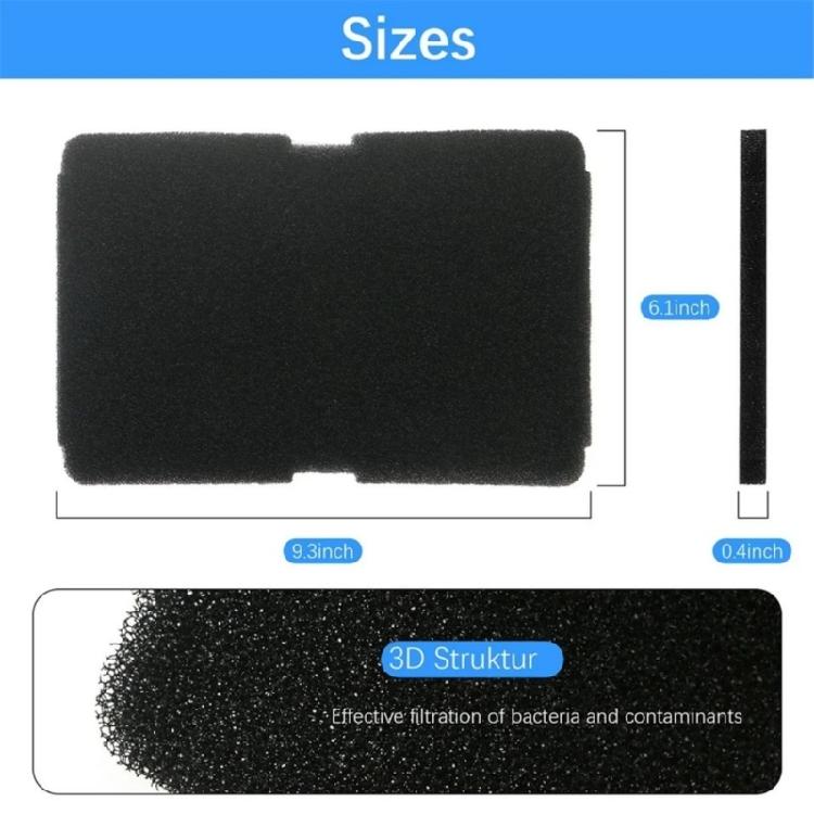 Pack Of 5 Filter Sponges For 2964840100 Dryer Filter Efficient Removal Of Impurities In Liquids And Air Commercial Use