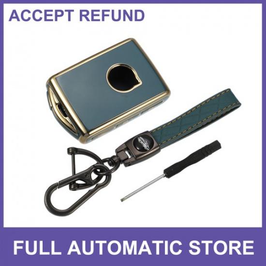 

Car Key Fob Case 1 Set for Volvo S60 - Protective TPU Blue