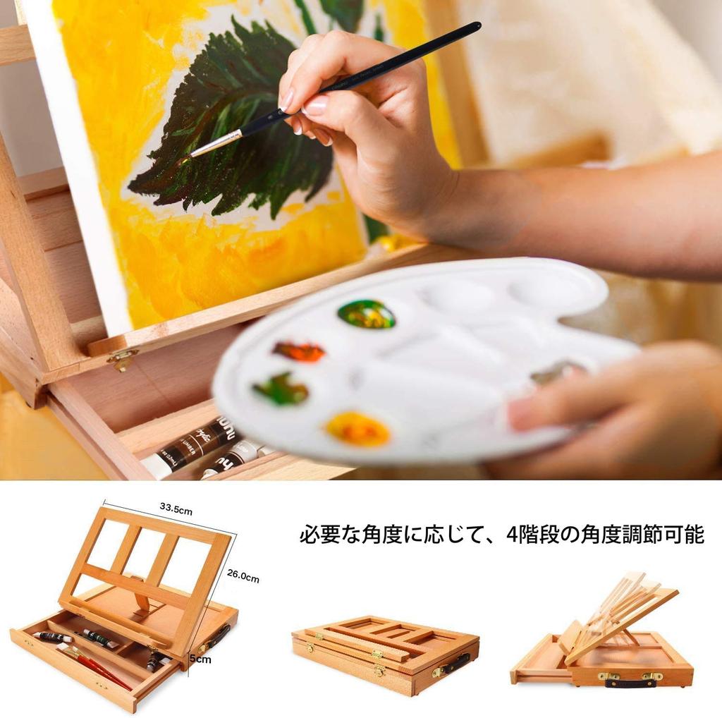 Ohuhu Acrylfarbe Kunstmalerei Weiß und für und Acrylfarbe 48 15 1 Tischplatte 1 Flach 5 5 Palette 1 1 Farbe und 1 Blatt Zeichenpapier 78-teilig