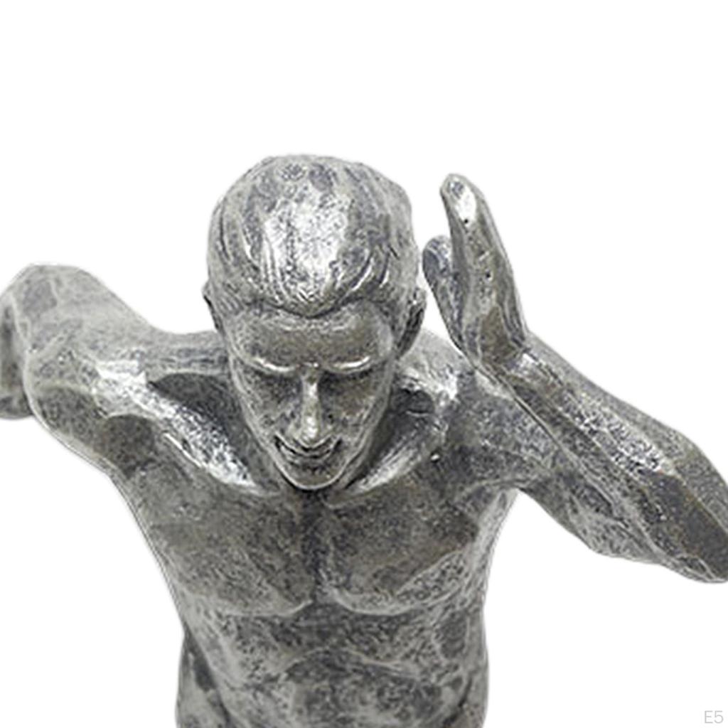 Retro Resin Figurine Background Statue Wall Home Decor