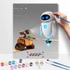 Disney Wall E and Eve Oil Paint Digital Painting Art Kit FillIn Painting Home Decor