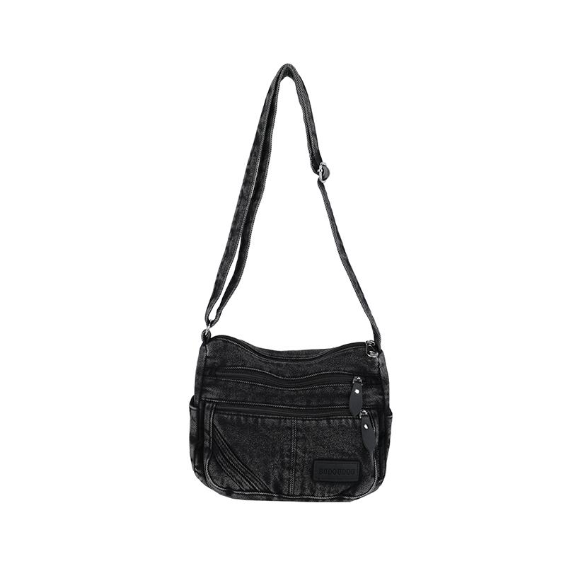 Borsa in Denim da Donna a Spalla per Pendolari Borsa a Tracolla di Grande Capacità