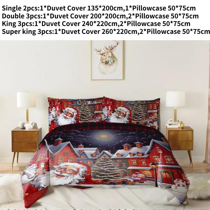 Soft And Cozy 3 Piece Bedding Set With Digital Print Cartoon Anime Design For Stylish Bedrooms