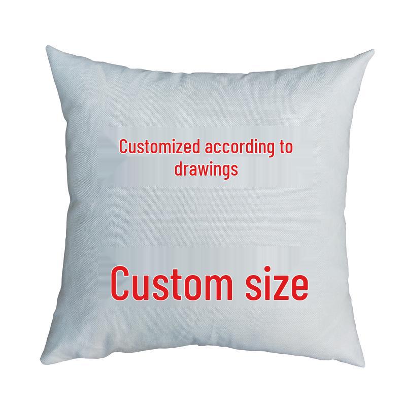 Nordic Faux Linen Solid Color Pillowcase – Cotton Blend Sofa Backrest Cushion
