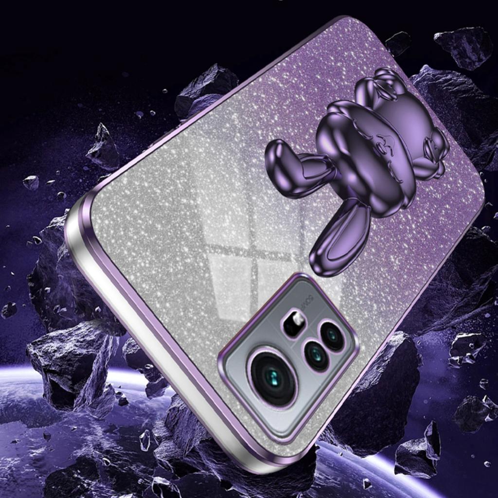 For Xiaomi 12 Pro 5G/12S Pro 5G/12 Pro (Dimensity) 5G PC+TPU Phone Case Cute Rabbit Pull-out Kickstand Cover