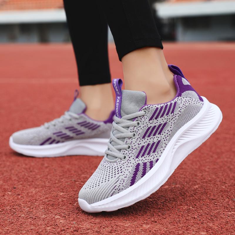 Casual little white shoes women's shoes 2025 spring new breathable mesh running shoes lightweight soft sole comfortable sports shoes