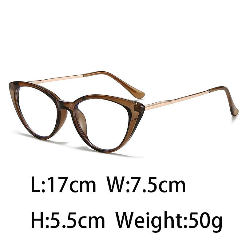 Anti-blue Light Glasses Retro Cat Eye Metal Eyewear Women Men High Quality Eyeglas Blue Light Blocking Man Lady Computer Eyeglas