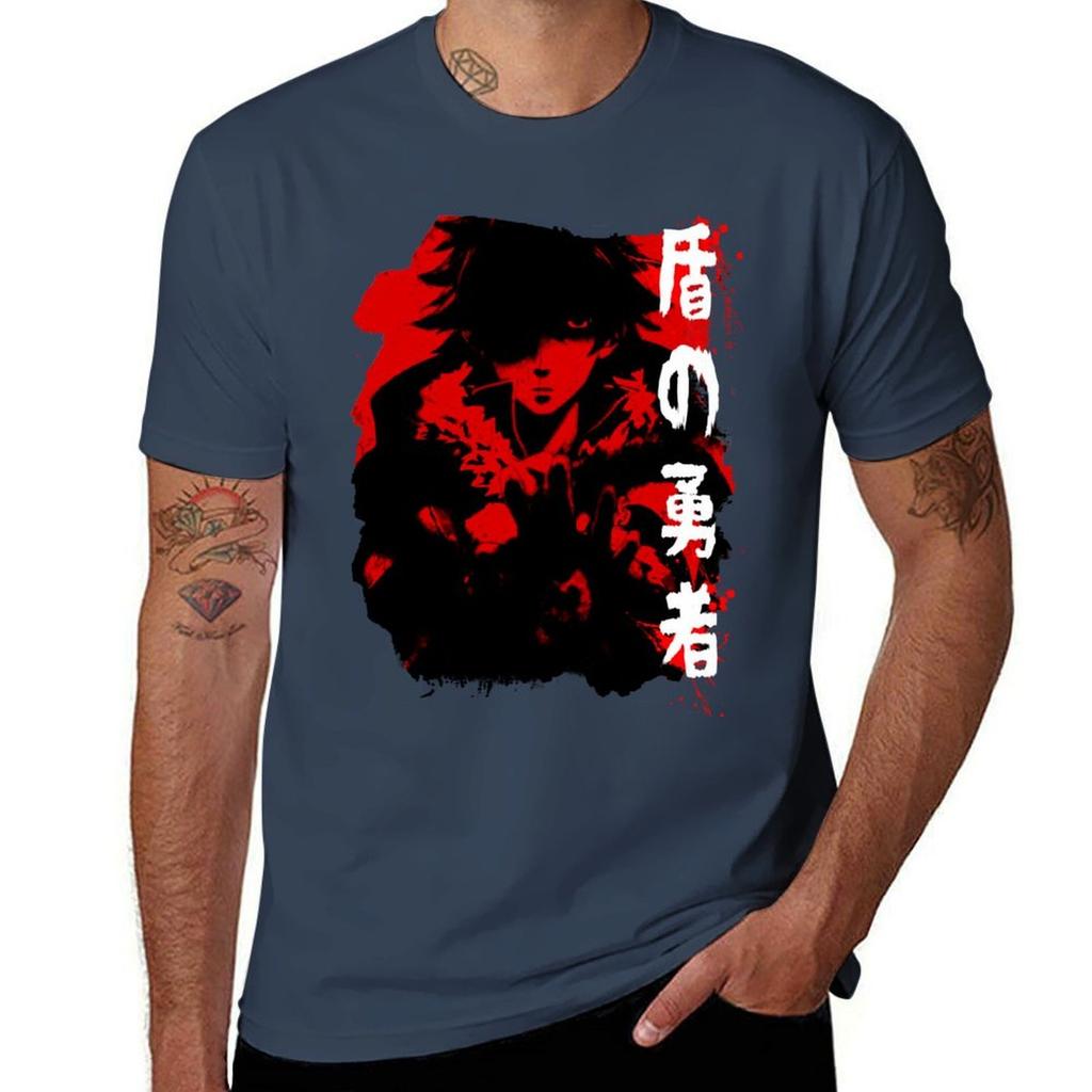 Naofumi The Cursed Hero T-Shirt Anime T Shirts Oversize T Shirts for Man Cotton T-Shirt