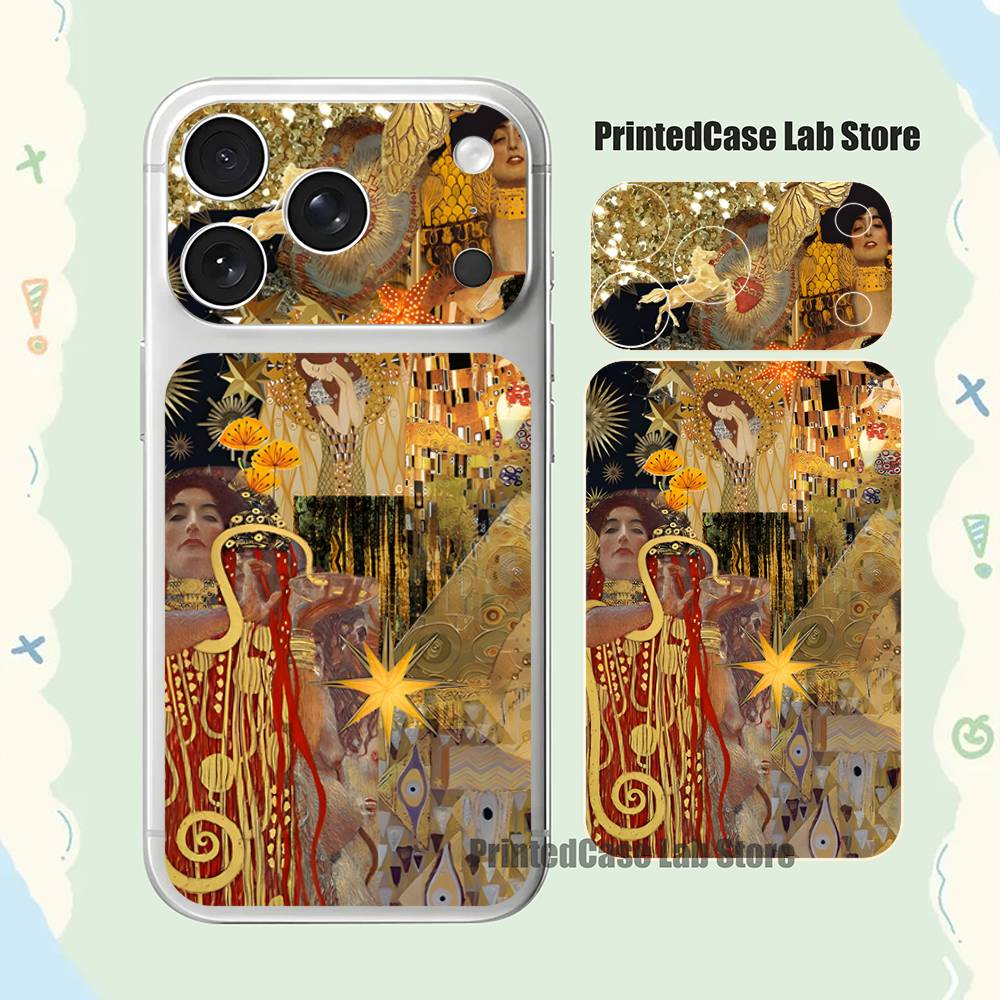 

The Art of Gustav Klimt Back Films Phone Skin Back Stickers Decorative Film for 17Pro Max Sreen Protector iPhone17promax