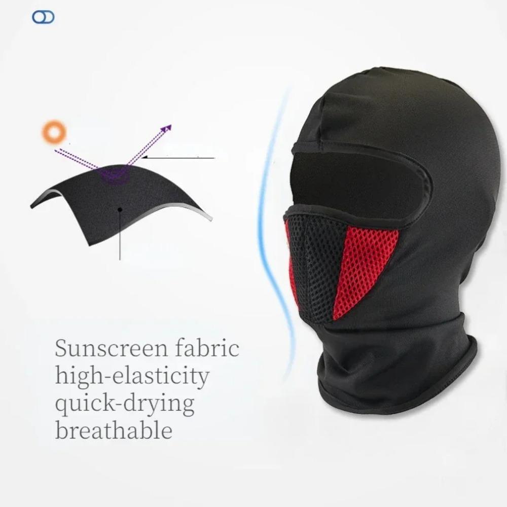 Men's Windproof Breathable Full Face Balaclava Mask Cycling Motorcycle Headgear Outdoor Sports Riding Cover Hat