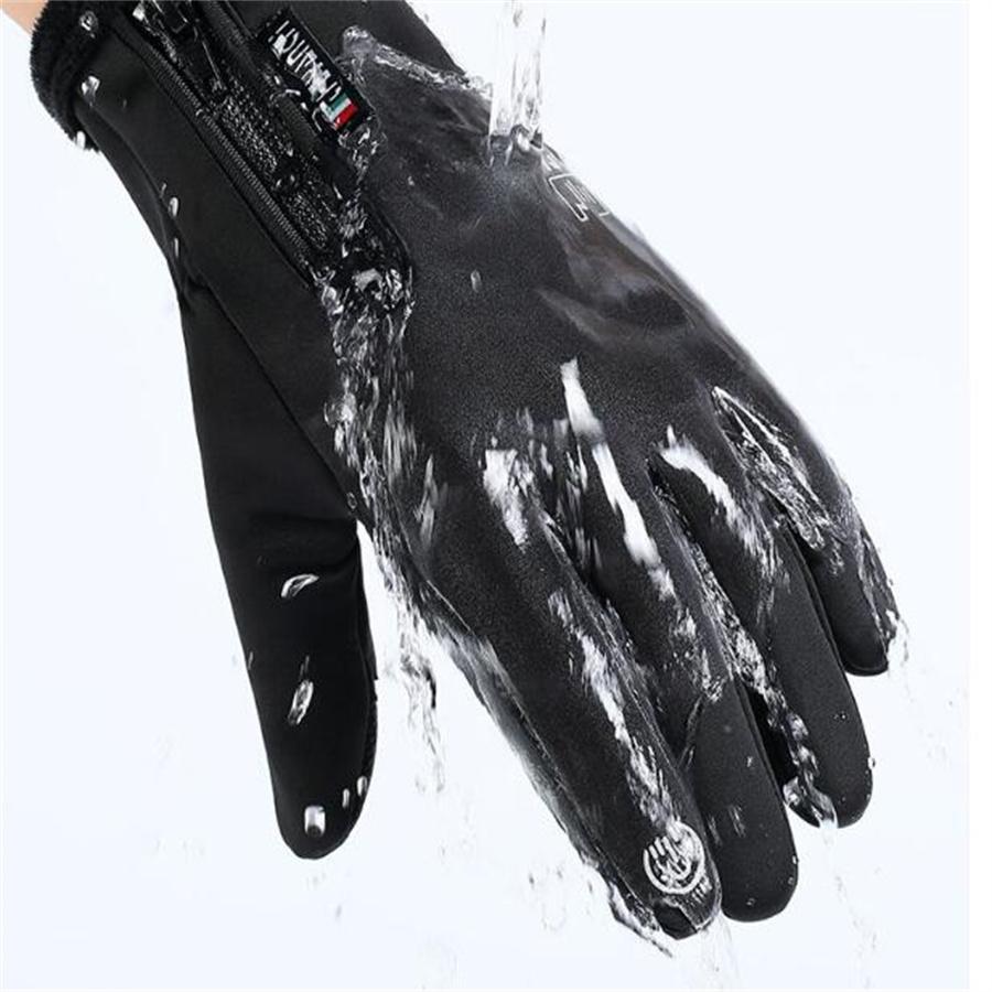 Winter Waterproof Touchscreen Gloves, 3-Finger Exposed Thermal Gloves for Fishing & Cycling