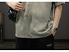 2025 Summer Men's Retro Washed Printed Short Sleeve Casual Tee - Loose Fit