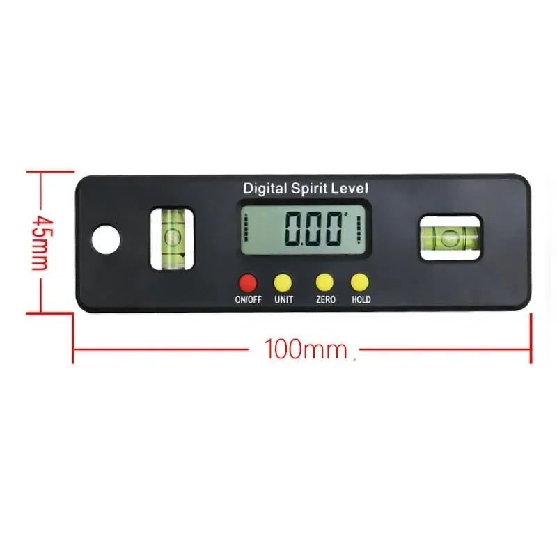 

100/150/200mm digital conveyor angle finder inclinometer electronic level box with magnetic base angle measuring carpenter tool