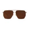 Sunglasses Female Stylish Trend Alloy Metal Frame Irregular Unique Eyewear Mens Designer Luxury Sun Eyewear Travel Fashionable