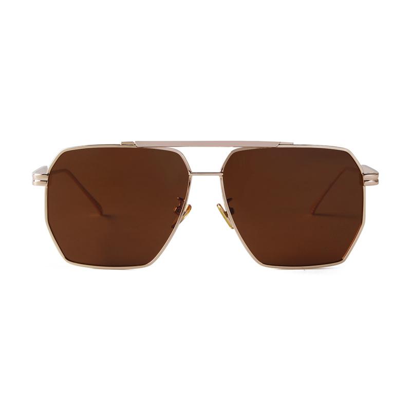 Sunglasses Female Stylish Trend Alloy Metal Frame Irregular Unique Eyewear Mens Designer Luxury Sun Eyewear Travel Fashionable