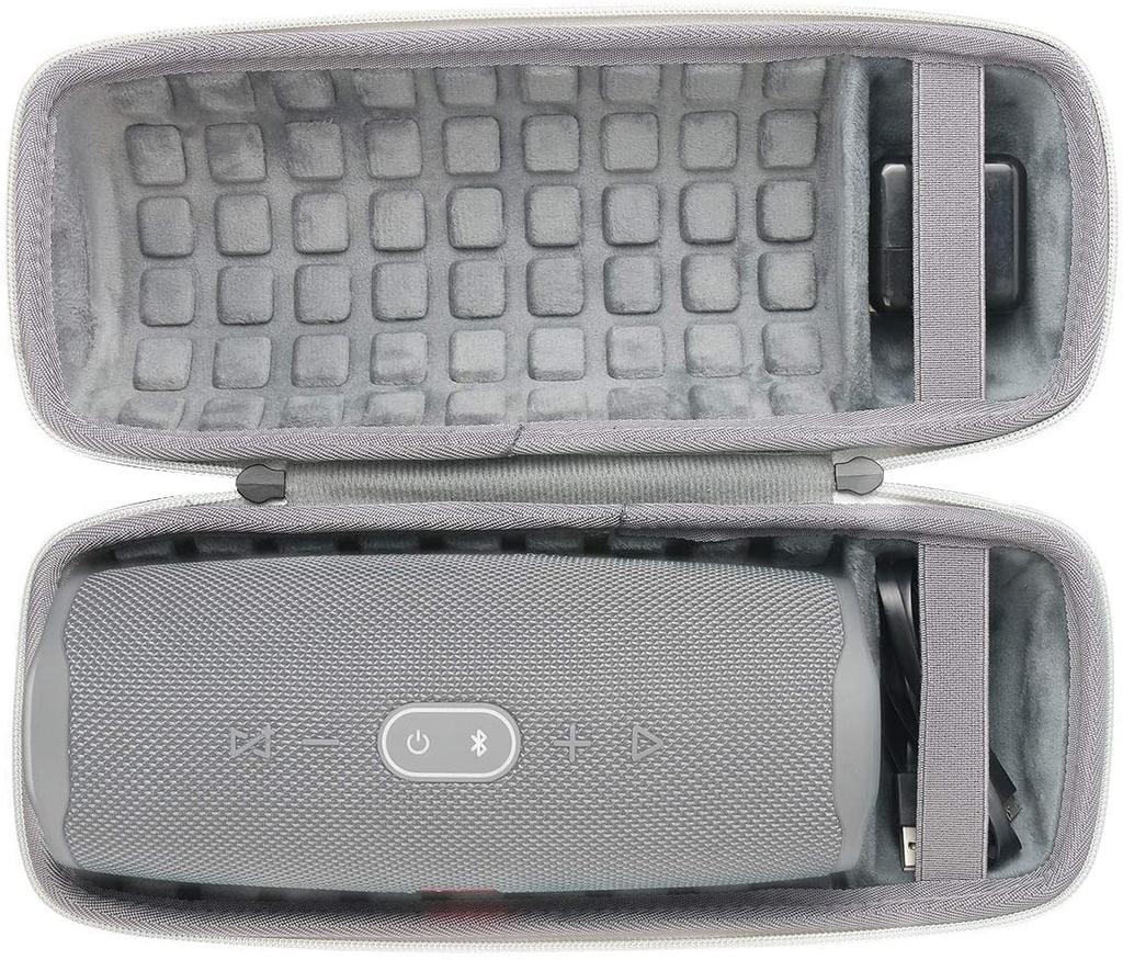 co2crea Hard Travel Case for JBL Charge 4/Charge 5 Waterproof Bluetooth Speaker (Ash)