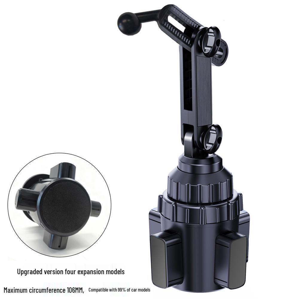 Enhanced 360° Rotating Car Phone Holder: Anti-Shake Mount for Navigation & Live Streaming