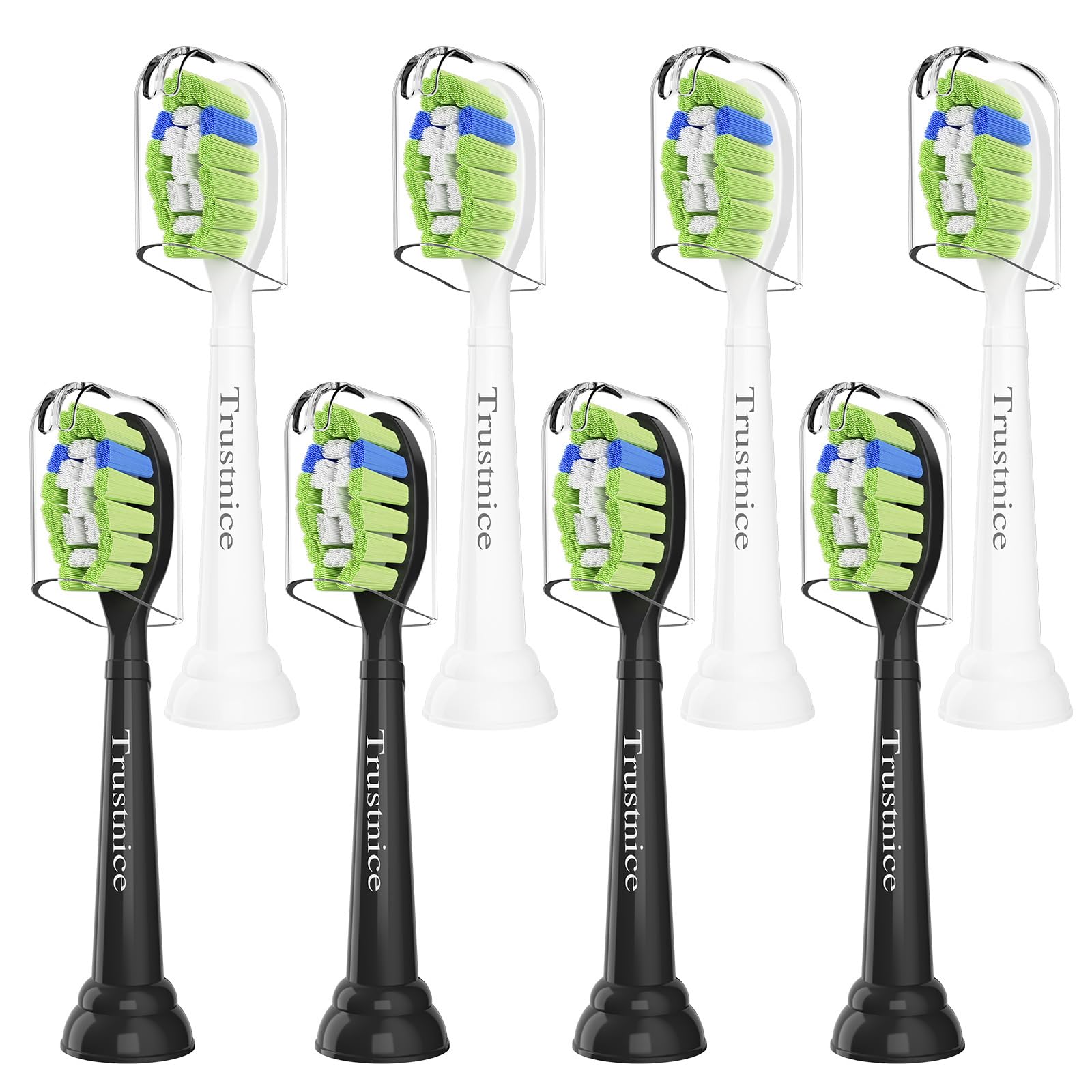 

Improved Trustnice Compatible Electric Toothbrush Replacement Brushes for Philips Sonicare White Protective and Diamond Clean Electric Toothbrushes