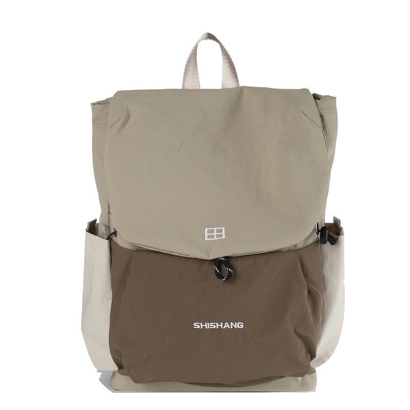 Color Block Schoolbag Women's Backpack Large Capacity Student Backpack