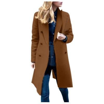 Autumn and Winter Large Size Woolen Women's Coat Mid-length Nizi Coat