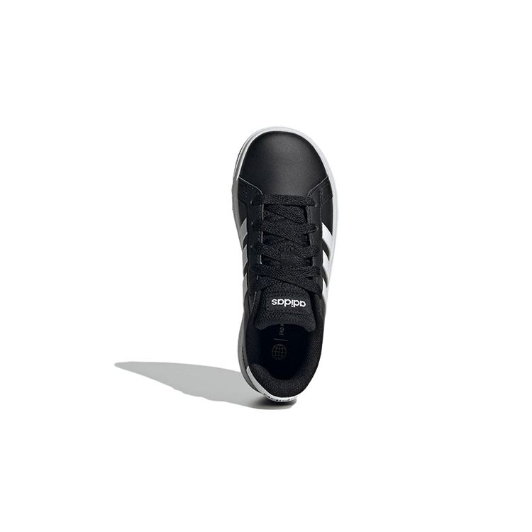 adidas Grand Court 2.0 J Black White Kids Sneakers Core-Black Cloud-White GW6503