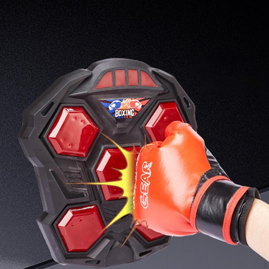 Electronic Boxing Machine Trainer with Light Punching Pad Music Target for Martial