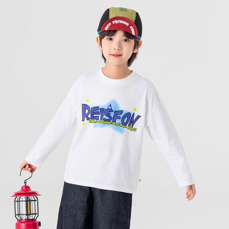 Duoduojia Boys' Casual Pure Cotton Long-Sleeve Printed T-Shirt