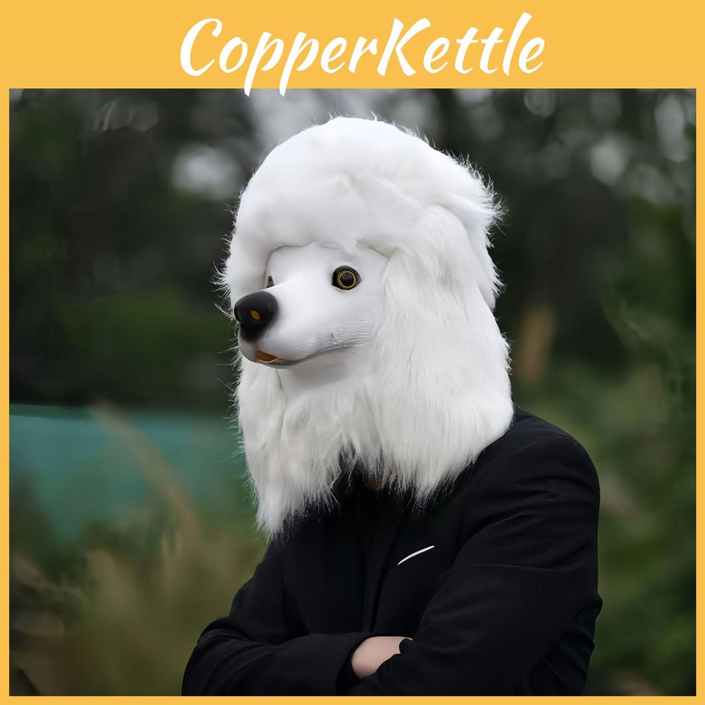 Kostým pudla Maska Latexová Zvířecí Psí Pokrývka hlavy Na Halloweenskou Párty Fotky