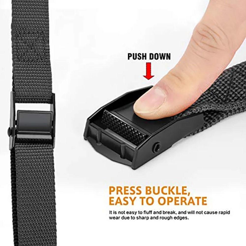 2pcs with Metal Buckle Cargo Lashing Belt 3 Meters Luggage Bag Fixed Strap  Tightening Device