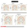 2pcs 2D Flat Printing Window Drapes Boho Rainbow You Make Me Happy 100% Polyester Without Electricity All Season Party & Holiday