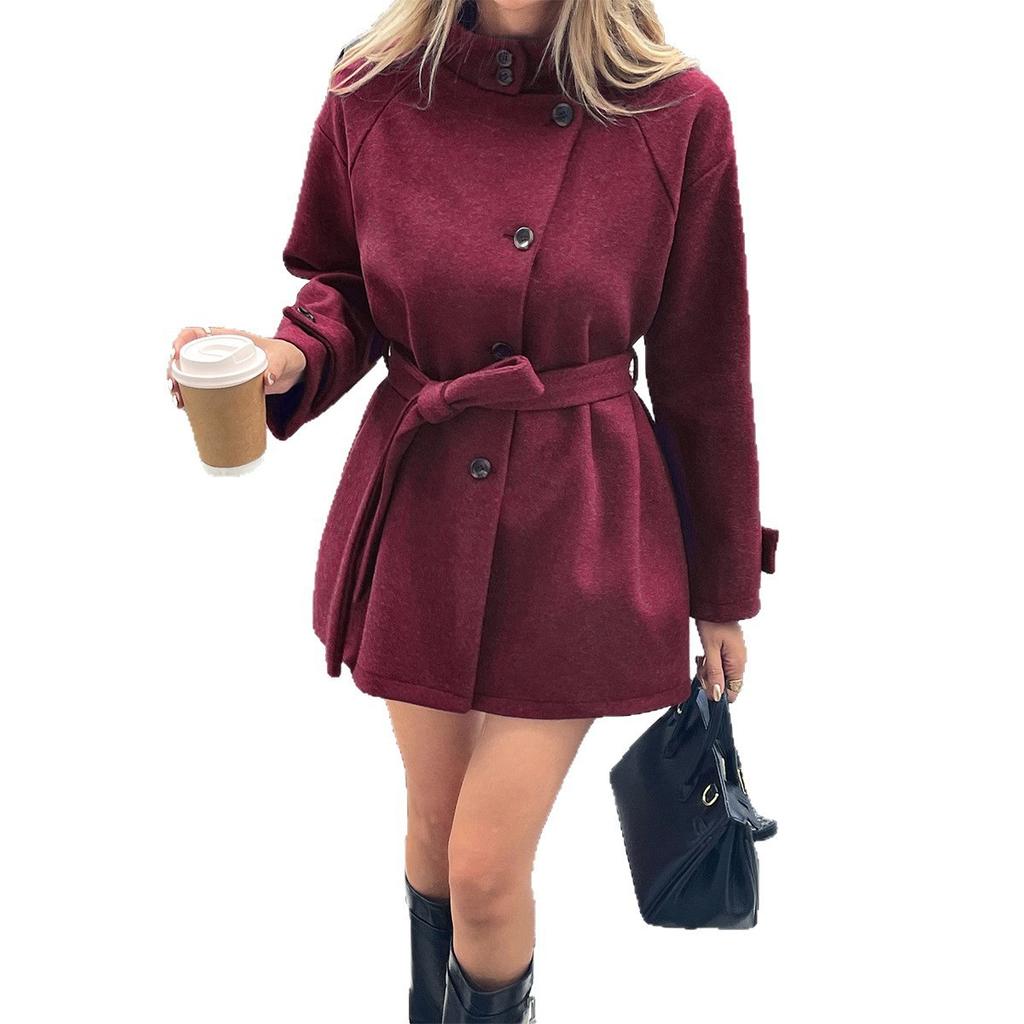 2026 European and American Casual Long-sleeved Sweater Coat Women's Clothing Autumn and Winter Foreign Trade