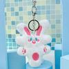 Charming Plush Rich Rabbit Keychain & Backpack Accessory
