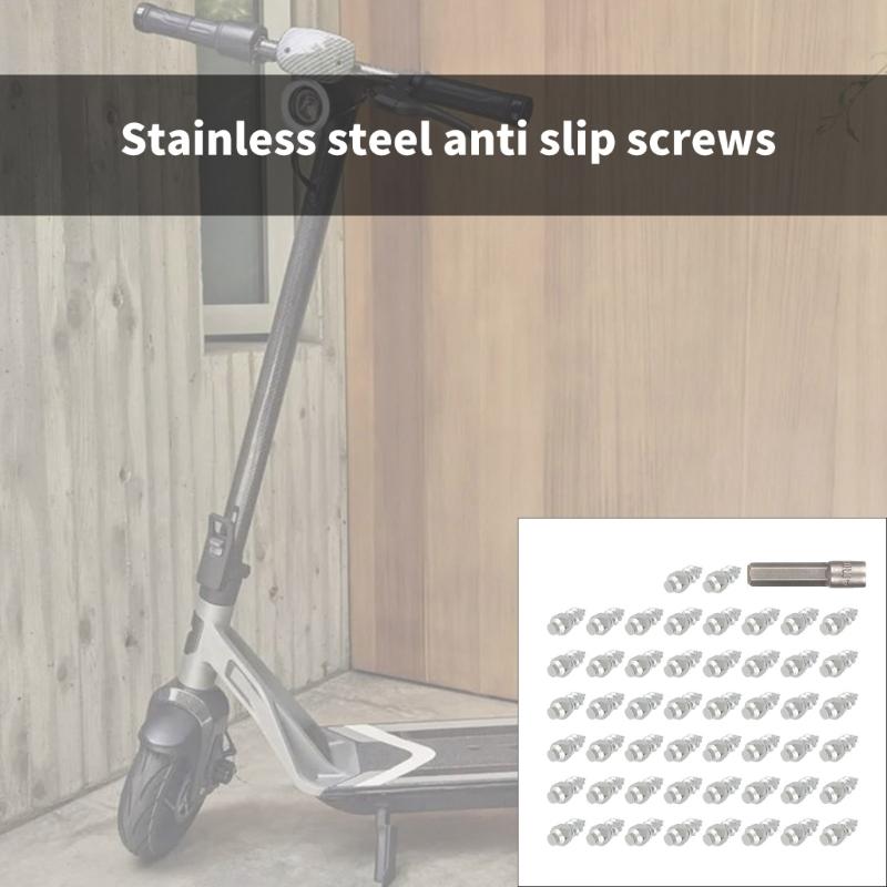 Antislip Tire Screws, 50Pcs Snow Chain Tire Studs Motorcycle Spikes Snow Chain Tire Studs Screw Snow Chain Tire Spikes